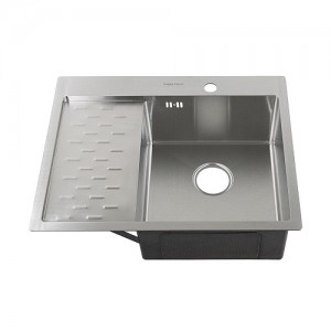 Мойка FABIA PROFI врезная 63*50см, ПРАВАЯ, толщ. 3,0*0,8мм, глуб. 200мм, сифон с перел.,корз