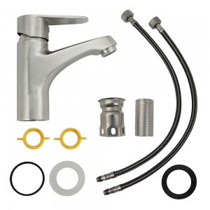 Смеситель для раковины, литой корпус, нерж.сталь 304 MAGNUS 9246