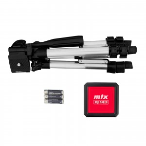 Уровень лазерный XQB GREEN Pro SET 20м зеленый луч, штатив
