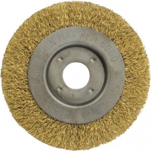Корщетка для УШМ 180мм радиальная, мягкая, латунь FIT 39067