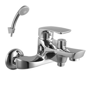 Смеситель для ванны LEMARK с корот.излив.див.с кер.пласт. LM1712C plus Shape