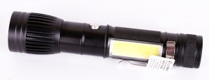Фонарь ULTRA FLASH LED5333 (акк 4В,черн, LED+COB, 3Вт