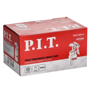 Краскопульт P.I.T. PSG1000-A (пневматический, 43PSI, краска 190мл/мин, 280л/мин., емкость 1000мл)