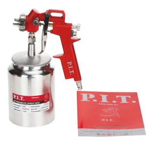 Краскопульт P.I.T. PSG1000-A1 (пневматический, 50PSI, краска 190мл/мин, 260л/мин., емкость 1000мл)