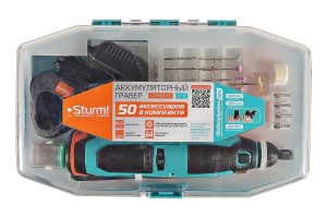 Гравер акк Sturm! CGM1201S (12В,1BatterySystem12V, 1*2Ач, ЗУ, кейс)