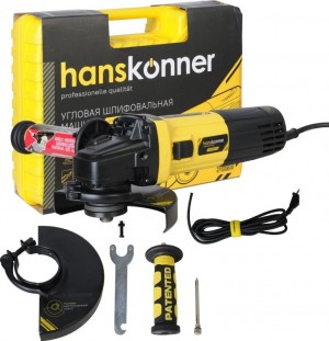 Угловая шлифовальная машина Hanskonner HAG13125TES (125 мм, 1350Вт, кейс)