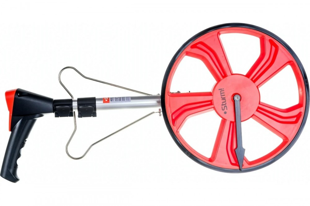 Колесо измерительное 10км (эл.счетчик, телеск.рукоятка, чехол) Sturm! 4020-01-318