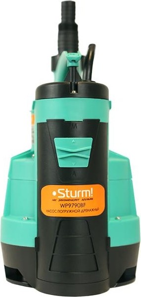 Насос дренажный Sturm! WP9790BF (900Вт, 235 л/мин, 8м, встроенный поплавок)