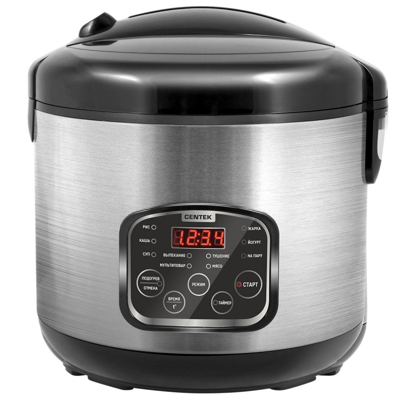 Мультиварка Centek CT-1490 черный/сталь