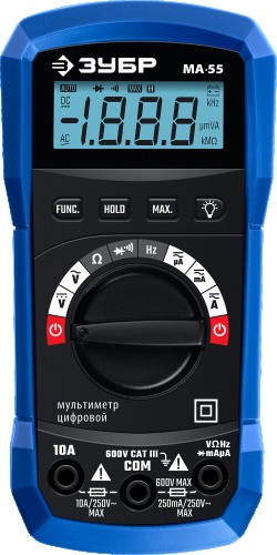 Мультиметр цифровой ЗУБР МА-55 59805