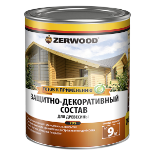 Защитно-декоративный состав бесцветный 0,85 л (0,75кг) ZERWOOD 6156