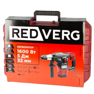 Перфоратор RedVerg RD-RH1600 (1600Вт, sds-plus, 5 Дж, 3 режима)