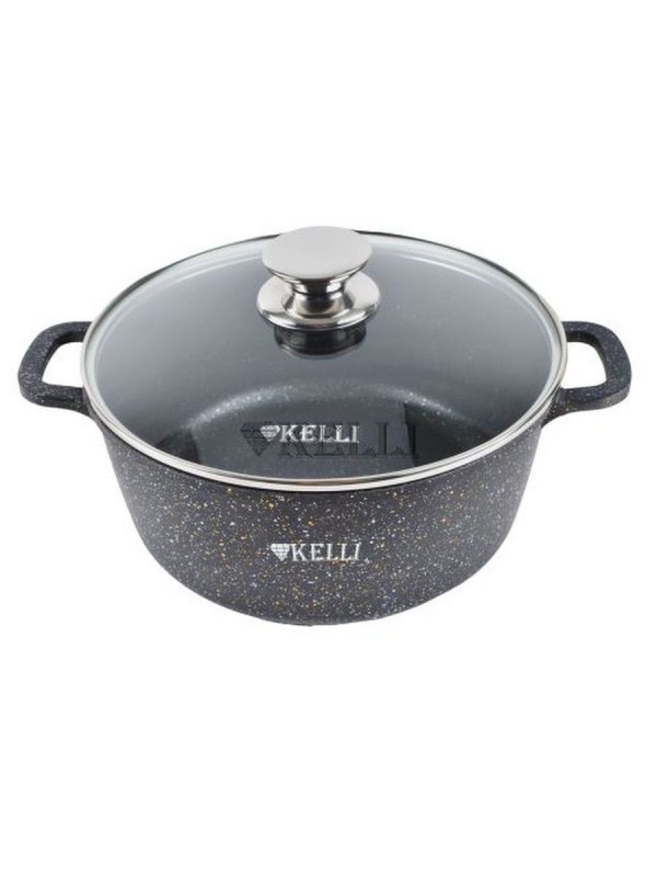 Кастрюля с мраморным покрытием 4,5л Kelli KL-4092-24