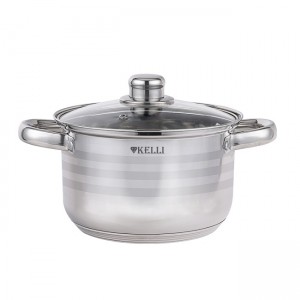 Кастрюля из нержавеющей стали 3,5л Kelli KL-4293-20