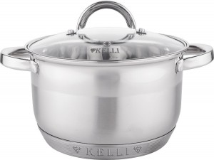 Кастрюля из нержавеющей стали 5,1л Kelli KL-4712-22