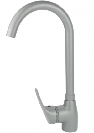 Смеситель для кухни Sanday ф40 гайка, латунь, серый 38165-09