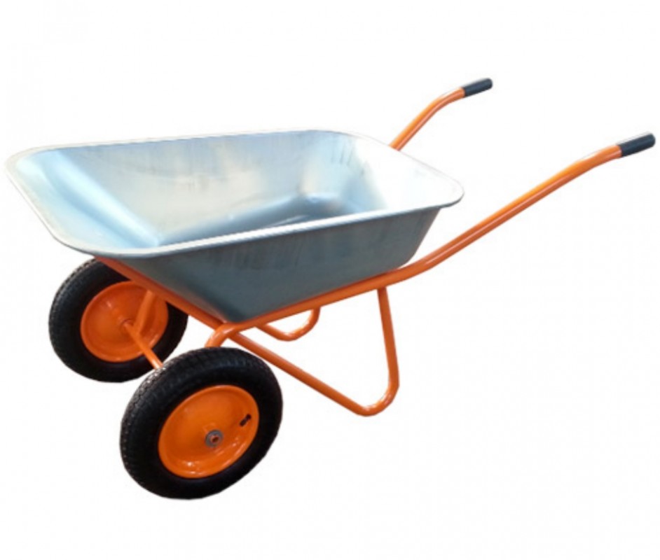 Тачка строительная MAWIPRO (110л, 250кг) двухколесная ТС-234 4.00/8 16"(20мм)