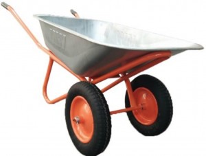 Тачка строительная MAWIPRO (110л, 250кг) двухколесная ТС-234 4.00/8 16"(20мм)