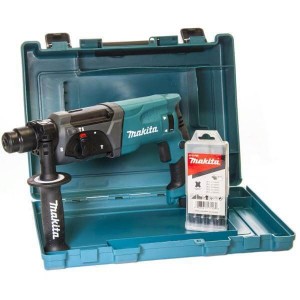Перфоратор Makita HR2470X15 +набор буров