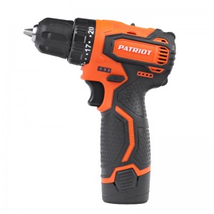 Дрель аккумуляторная PATRIOT BR368Li (12V,Li-ion 2акк*2,0Ач, 45Нм,кейс)