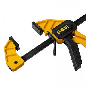 Струбцина F-образная 300*55мм быстрозажимная, усиленный нейлоновый корпус Denzel 20502