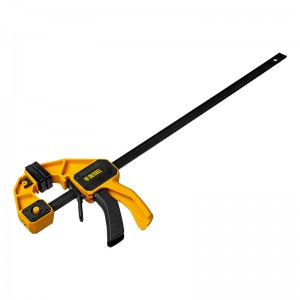 Струбцина F-образная 450*80мм быстрозажимная, усиленный нейлоновый корпус Denzel 20507