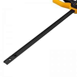 Струбцина F-образная 450*80мм быстрозажимная, усиленный нейлоновый корпус Denzel 20507