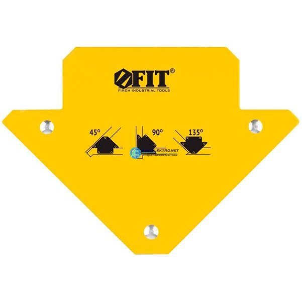 Угольник для сварки магнитный усилие до 34кг тип "стрелка" FIT 81803