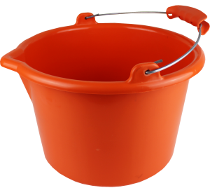 Ведро PROFI ударопрочное оранжевое 12л 533-120