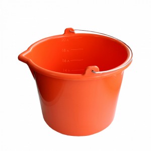 Ведро PROFI ударопрочное оранжевое 20л 533-020