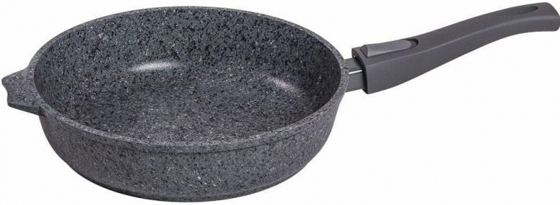Сковорода 18см со съемной ручкой АП "Premium" (grey) арт. 018901