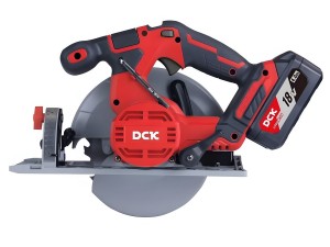 Пила дисковая аккум DCK KDMY165 (165*20мм, 18В, 2*5А/ч, пропил 59мм., б/щ)