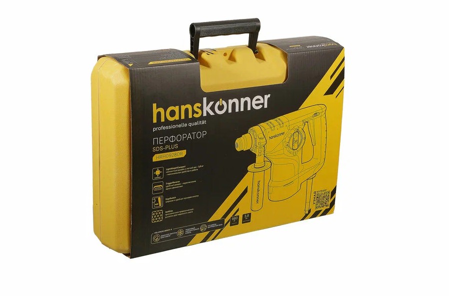 Перфоратор Hanskonner HRH0928DR (980Вт, 3.8Дж, кейс)