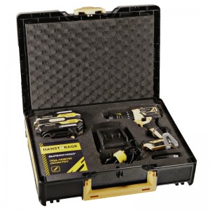 Дрель акк Hanskonner PLATINUM HCD2065BLIC (б/щ, удар,18В,1BatterySystem,65Нм,2*2Ач,кейс)