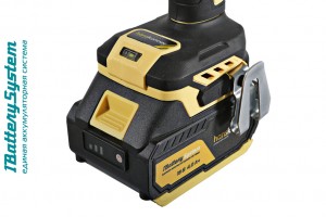 Дрель акк Hanskonner PLATINUM HCD18165BLI (б/щ, удар,18В,1BatterySystem,165Нм,1*4Ач,1*2Ач,кейс)