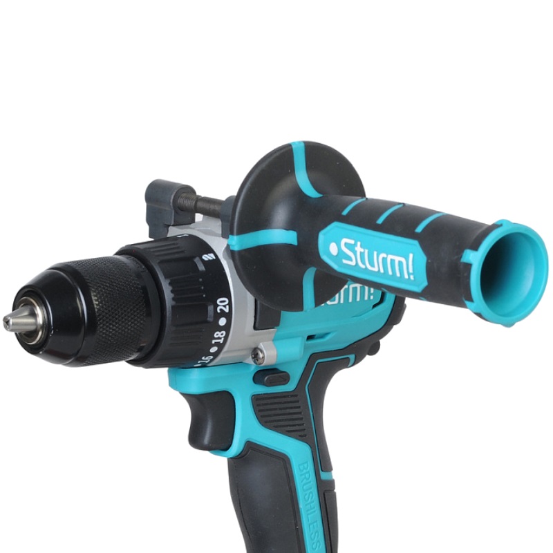 Дрель акк Sturm! CD2080I (б/щ, удар,18В,1BatterySystem,80Нм,2*3.0Ач,5в1, доп. рук, кейс)