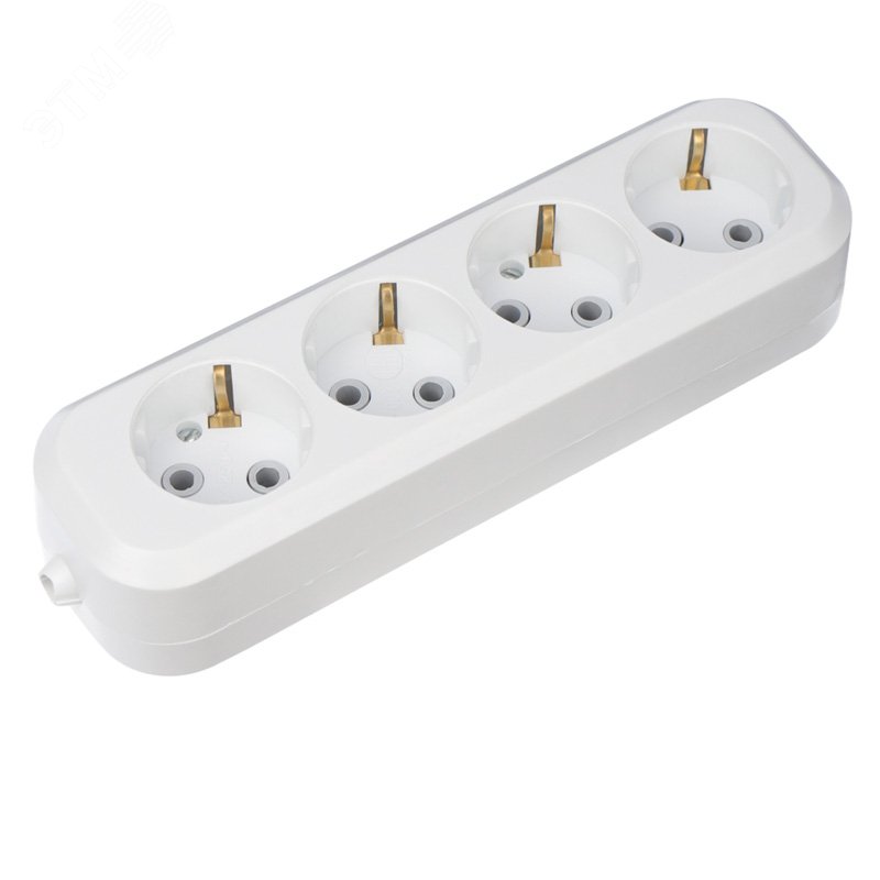 Колодка 4гн с заземлением REXANT 11-8707