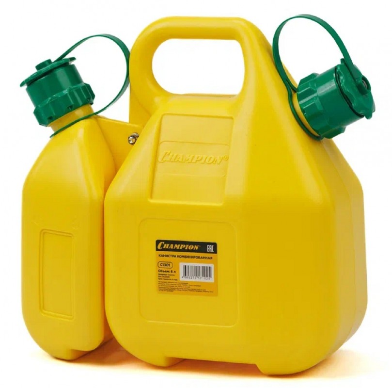 Канистра для приготовления топливной смеси с защитой от перелива 6+3л CHAMPION C1301