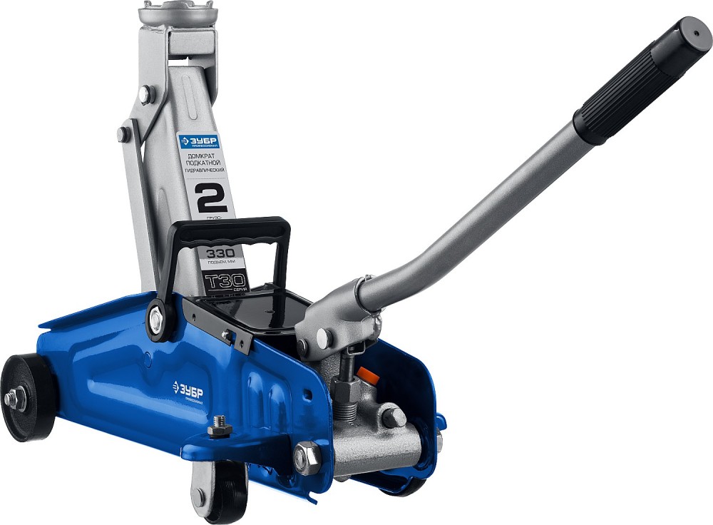 Домкрат подкатной 2,0т 135-330мм гидравлический ЗУБР Т-30 43053-2