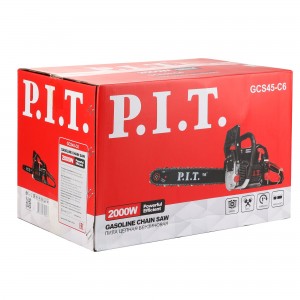 Бензопила P.I.T. GCS45-C6 (16"/400мм, 2кВт/2,8л.с, 52см³, хром.цил., легк старт)