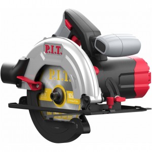 Пила дисковая P.I.T. PKS165-C (1200Вт, 5500об/мин, 165х20 мм, пропил 35/53мм, 45°)