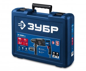 Перфоратор ЗУБР ЗП-2890 МС (900Вт, 3,2Дж, 28мм, SDS+, БЗП, мет. корпус, кейс)