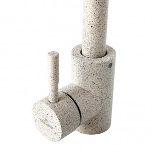 Смеситель для кухни Sanday ф35, гайка, нерж.сталь, камень песок 390-14
