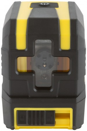 Уровень лазерный самоуспокаивающийся красные лучи крест, диапазон 15м в чехле FIT 18630