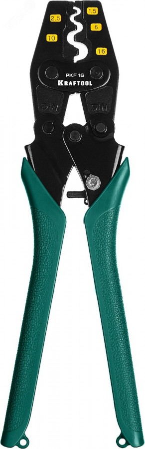 Пресс-клещи PKF-16 усиленные, для медных наконечников и гильз KRAFTOOL 45466