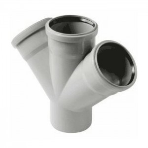 ПП Крестовина 50*50*50*45° вн.канализ VALFEX