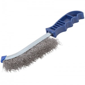 Щетка по металлу пластмассовая ручка, сталь, 250мм CUTOP 82-924