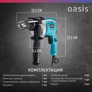Дрель электрическая ударная Oasis DU-100M NEW