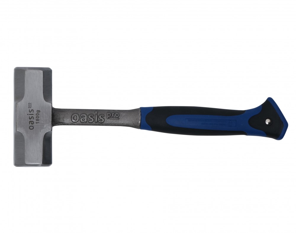 Кувалда 1800г цельнокованая с обрезиненной рукояткой Oasis Pro 103010803002