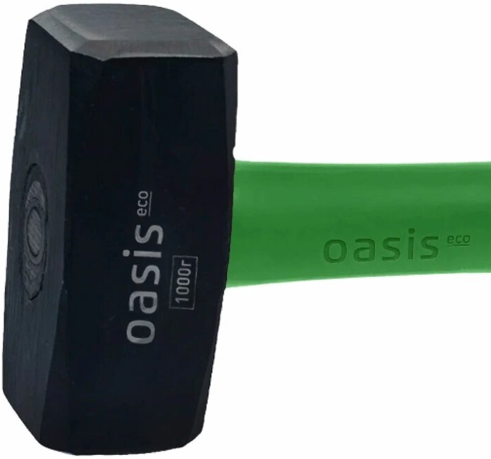 Кувалда 1000г с обрезиненной фибергласовой рукояткой Oasis Eco 103010801007